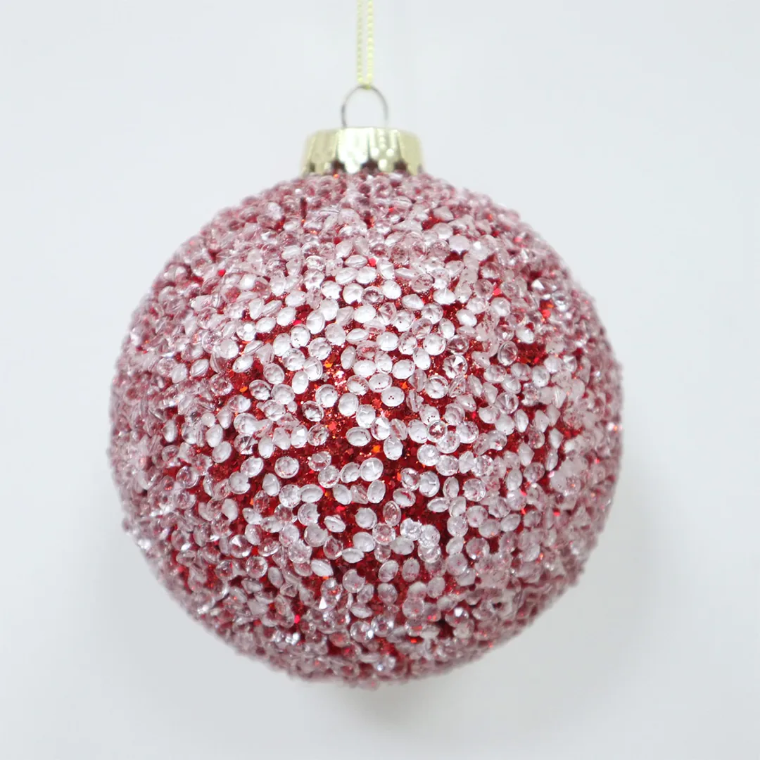 ADORNO NAVIDEÑO PARA ÁRBOL RIPLEY HOME ESFERA FROSTED 10 CM - 1