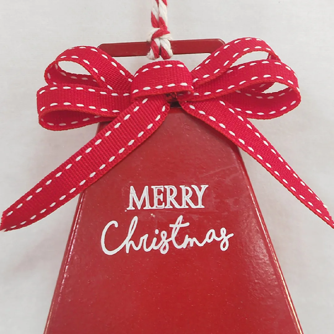 ADORNO NAVIDEÑO PARA ÁRBOL RIPLEY HOME COW BELL 11 CM - 2