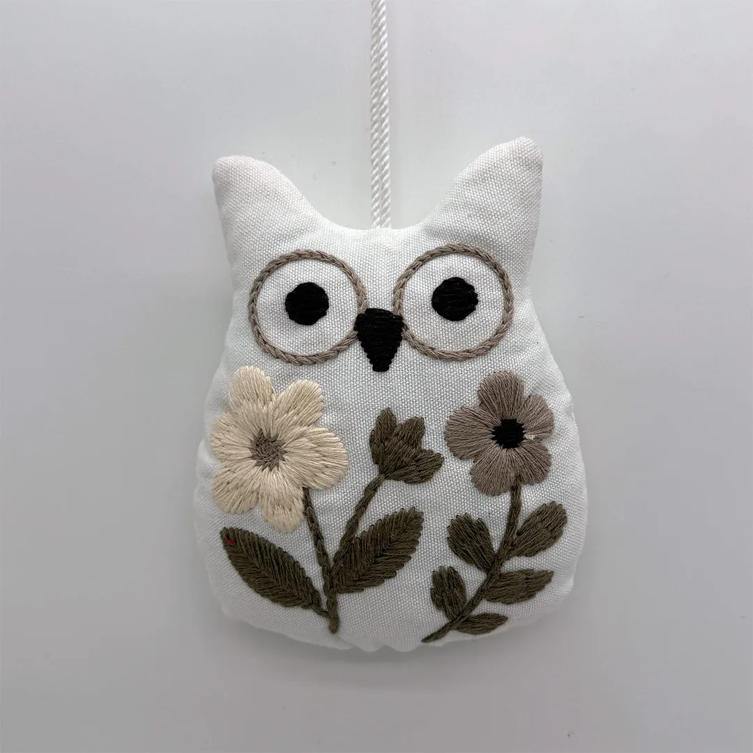 ADORNO NAVIDEÑO PARA ÁRBOL RIPLEY HOME BUHO BORDADO 13 CM - 1