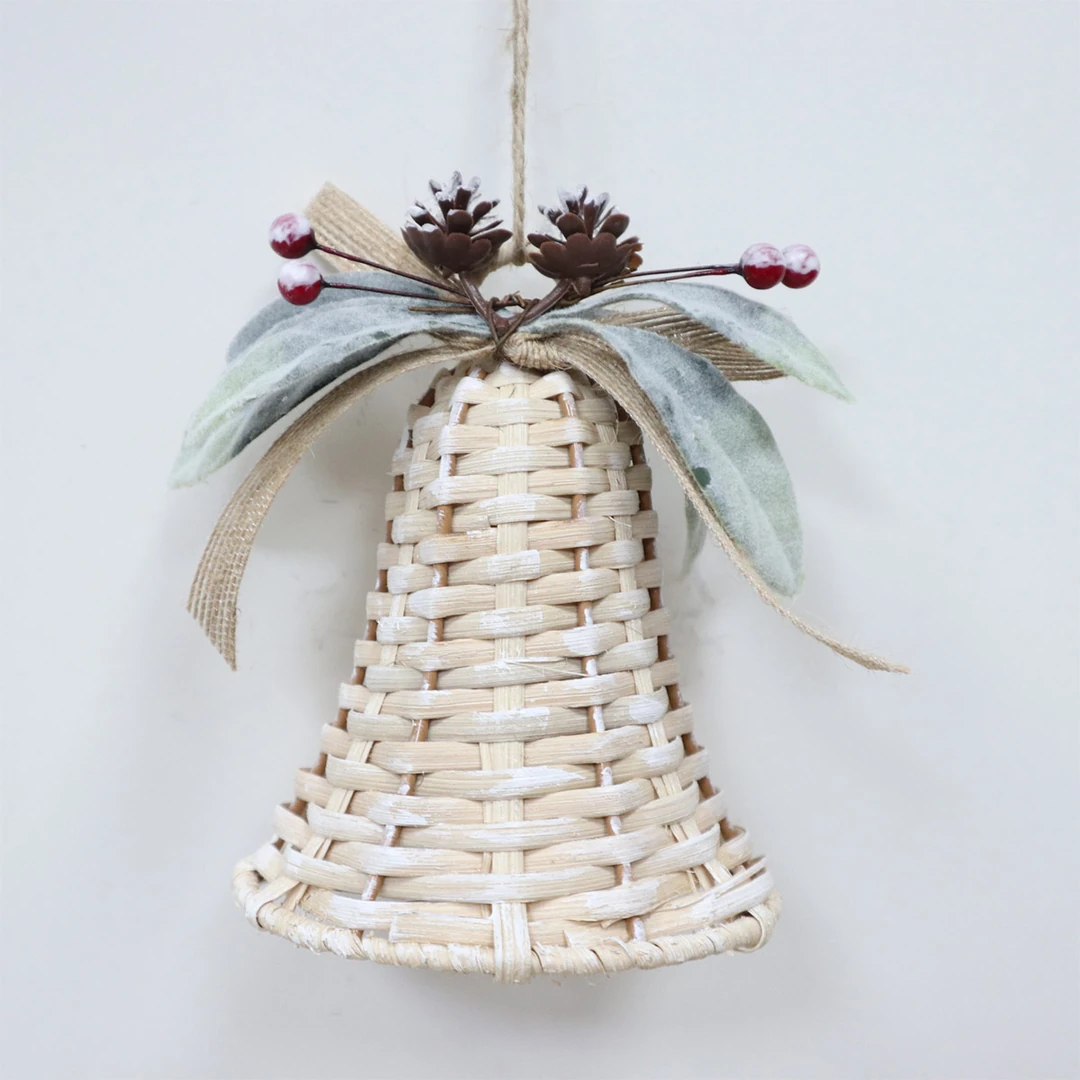 ADORNO NAVIDEÑO PARA ÁRBOL RIPLEY HOME CAMPANA TEJIDA 14 CM - 1