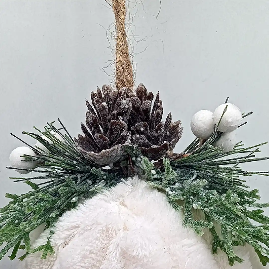 ADORNO NAVIDEÑO PARA ÁRBOL RIPLEY HOME PELOS ACANALADO RAMA 11 CM - 2