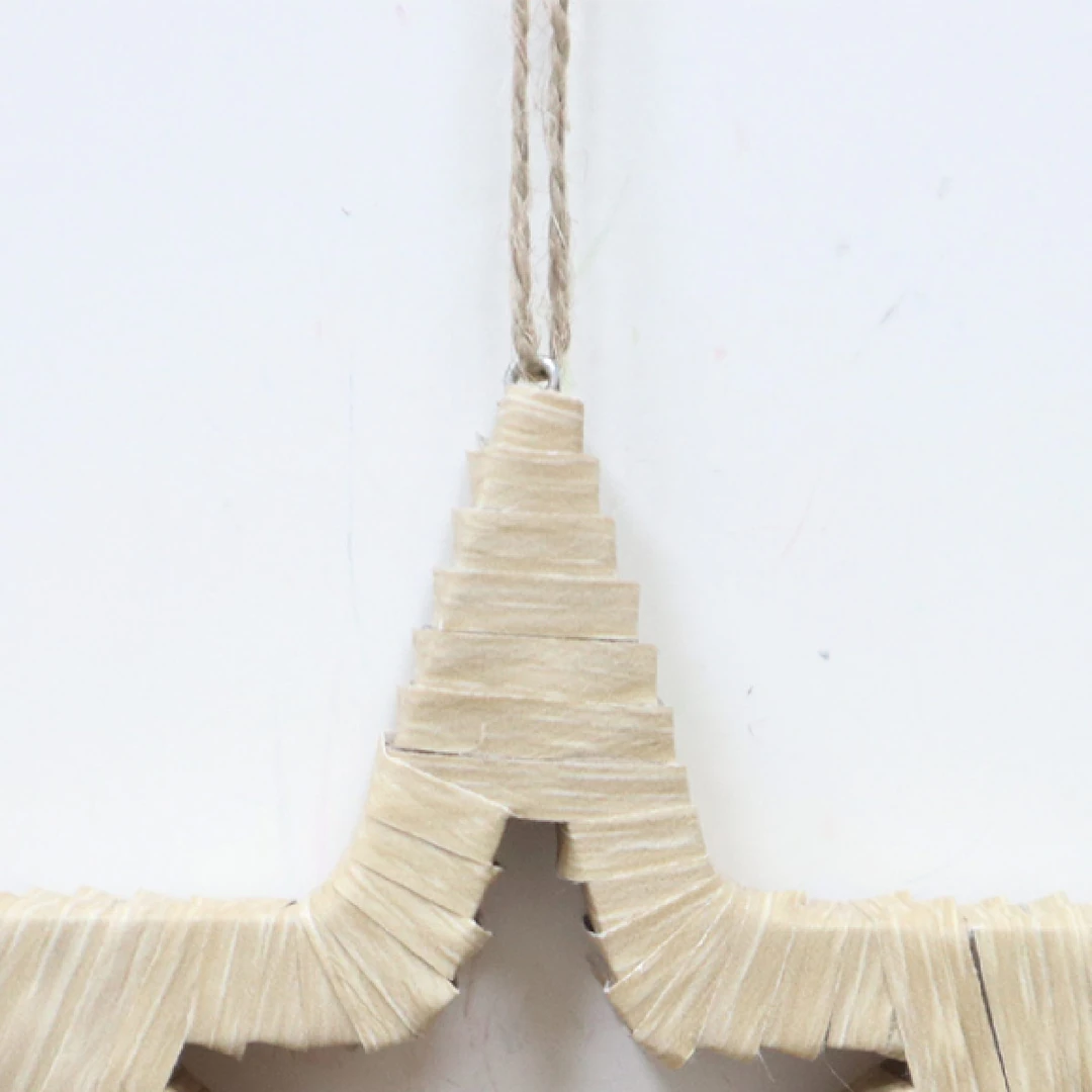 ADORNO NAVIDEÑO PARA ÁRBOL RIPLEY HOME ESTRELLA NATURAL 12 CM - 2