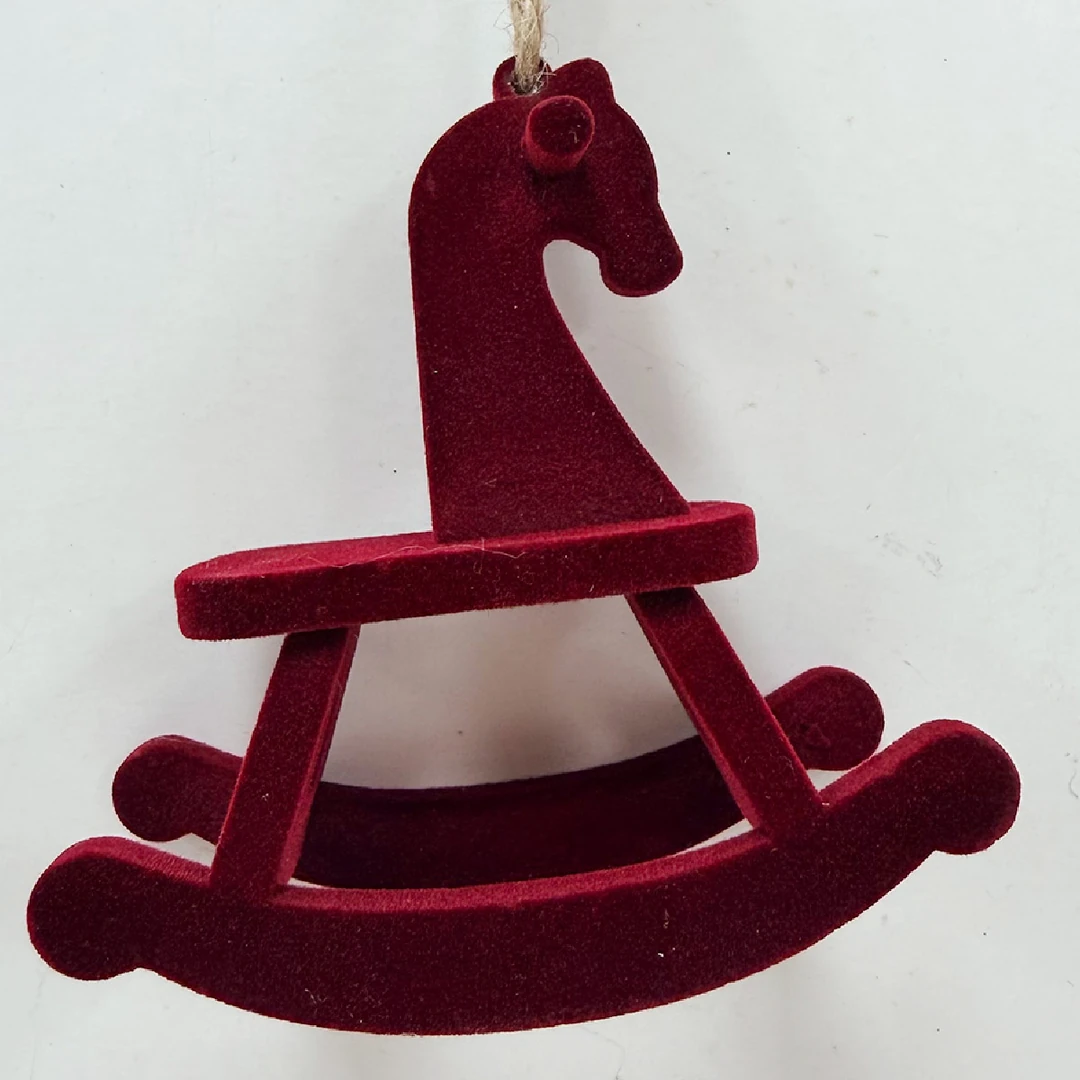 ADORNO NAVIDEÑO PARA ÁRBOL RIPLEY HOME CABALLO MECEDOR 12 CM - 2