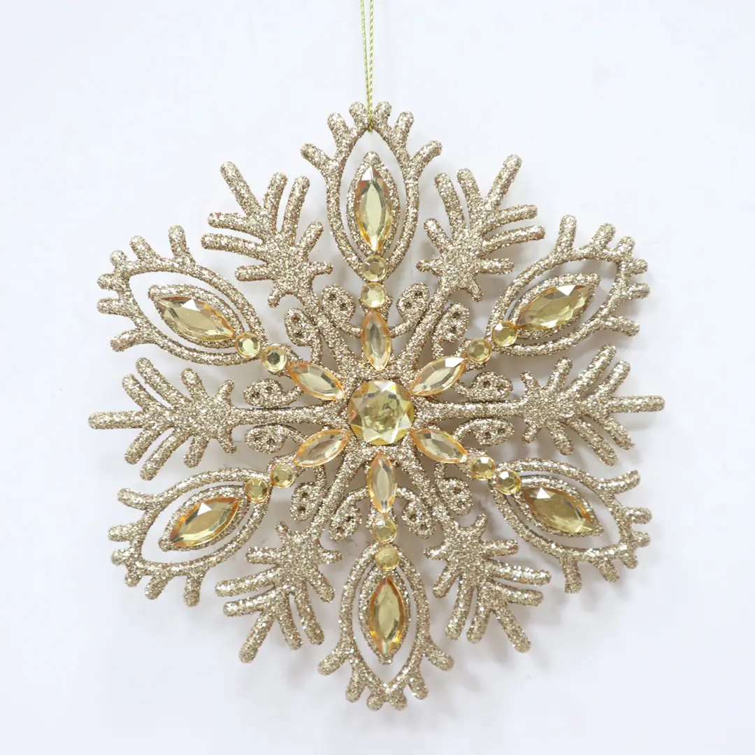 ADORNO NAVIDEÑO PARA ÁRBOL RIPLEY HOME COPO DORADO 14.5 CM - 1