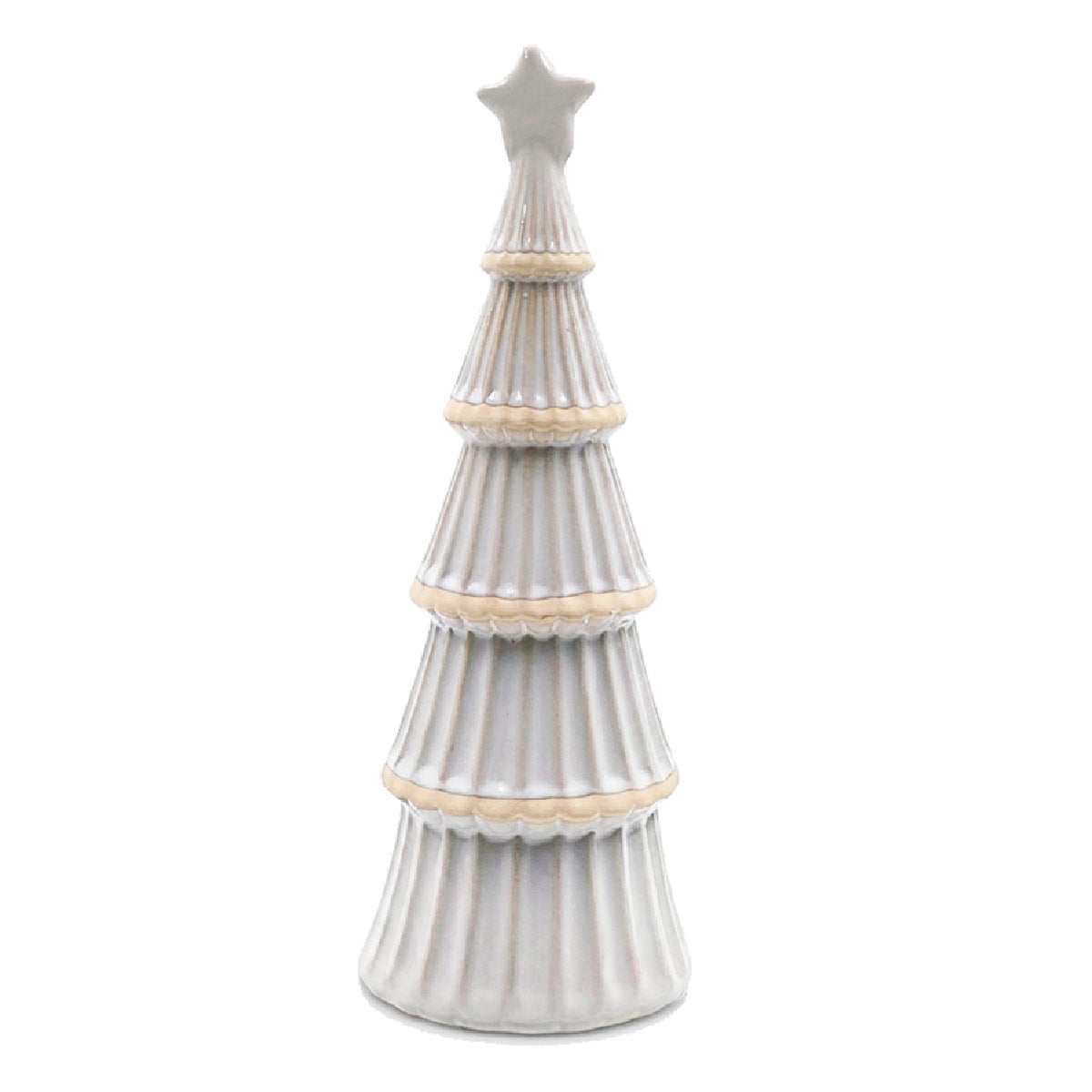 ADORNO NAVIDEÑO MAISON LINETT PINO CERÁMICA ESTRELLA 32.5 CM - 1