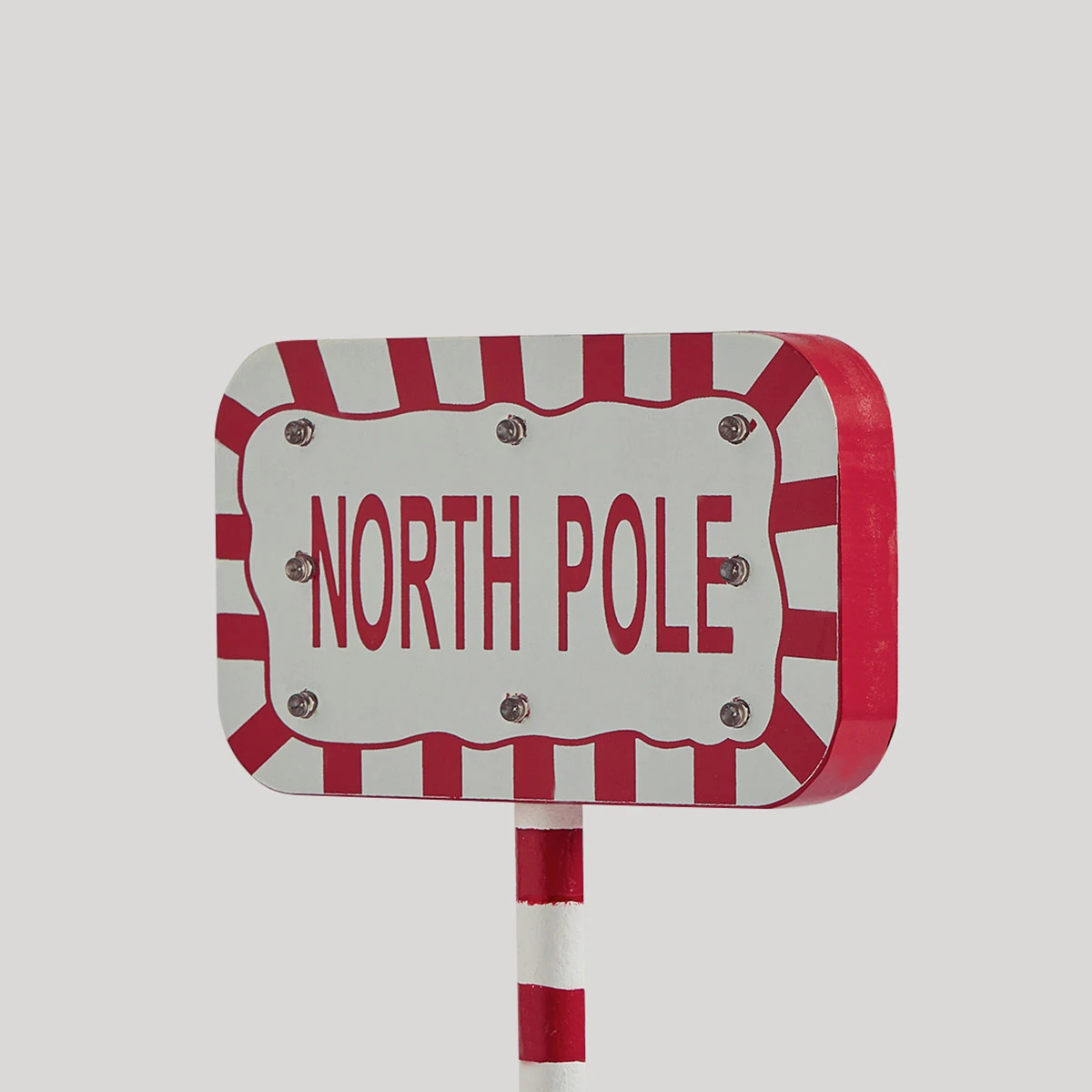 ADORNO NAVIDEÑO RIPLEY HOME PARANTE LETRERO NORTH POLE 29.5 CM - 3