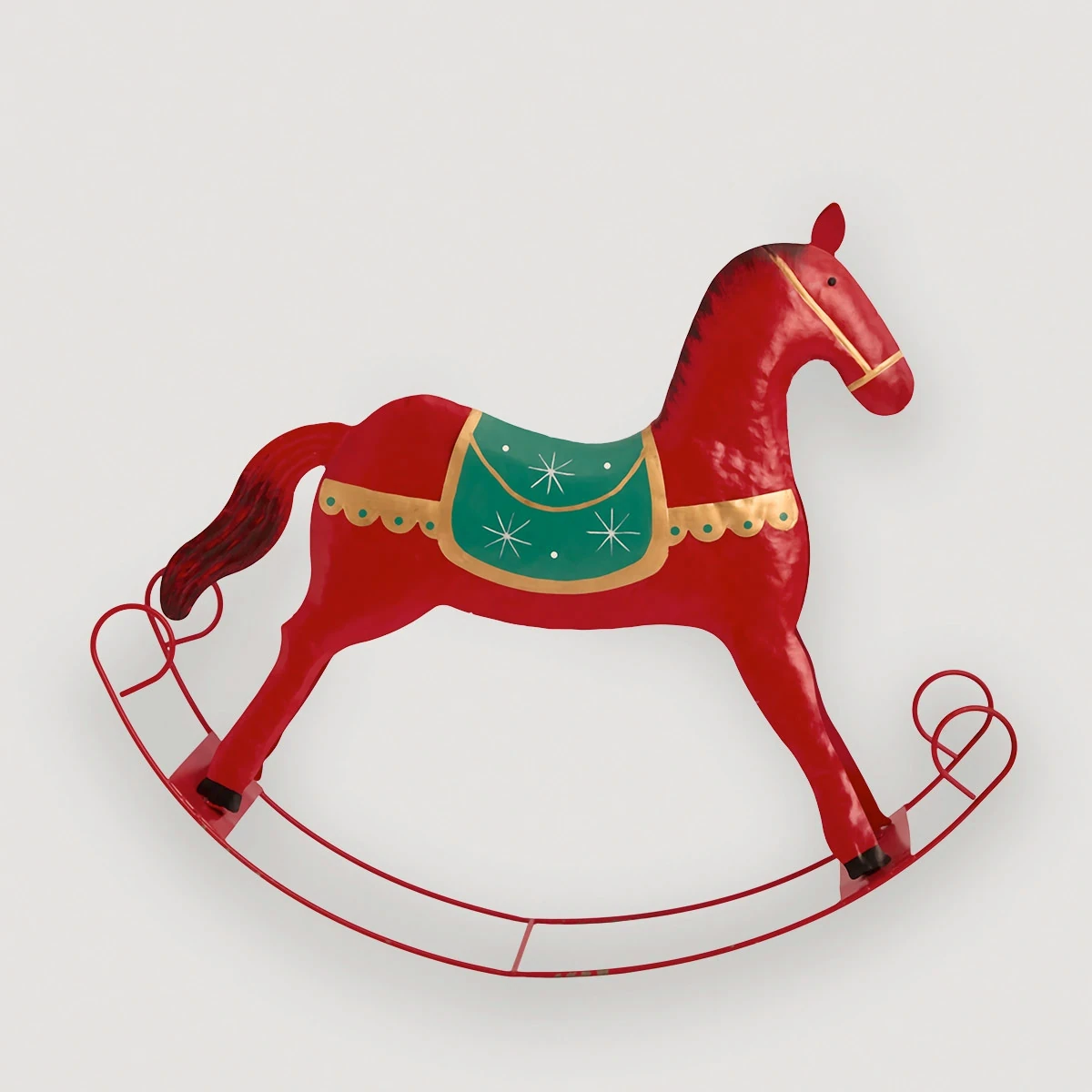 ADORNO NAVIDEÑO RIPLEY HOME CABALLO MECEDOR 75 CM - 2