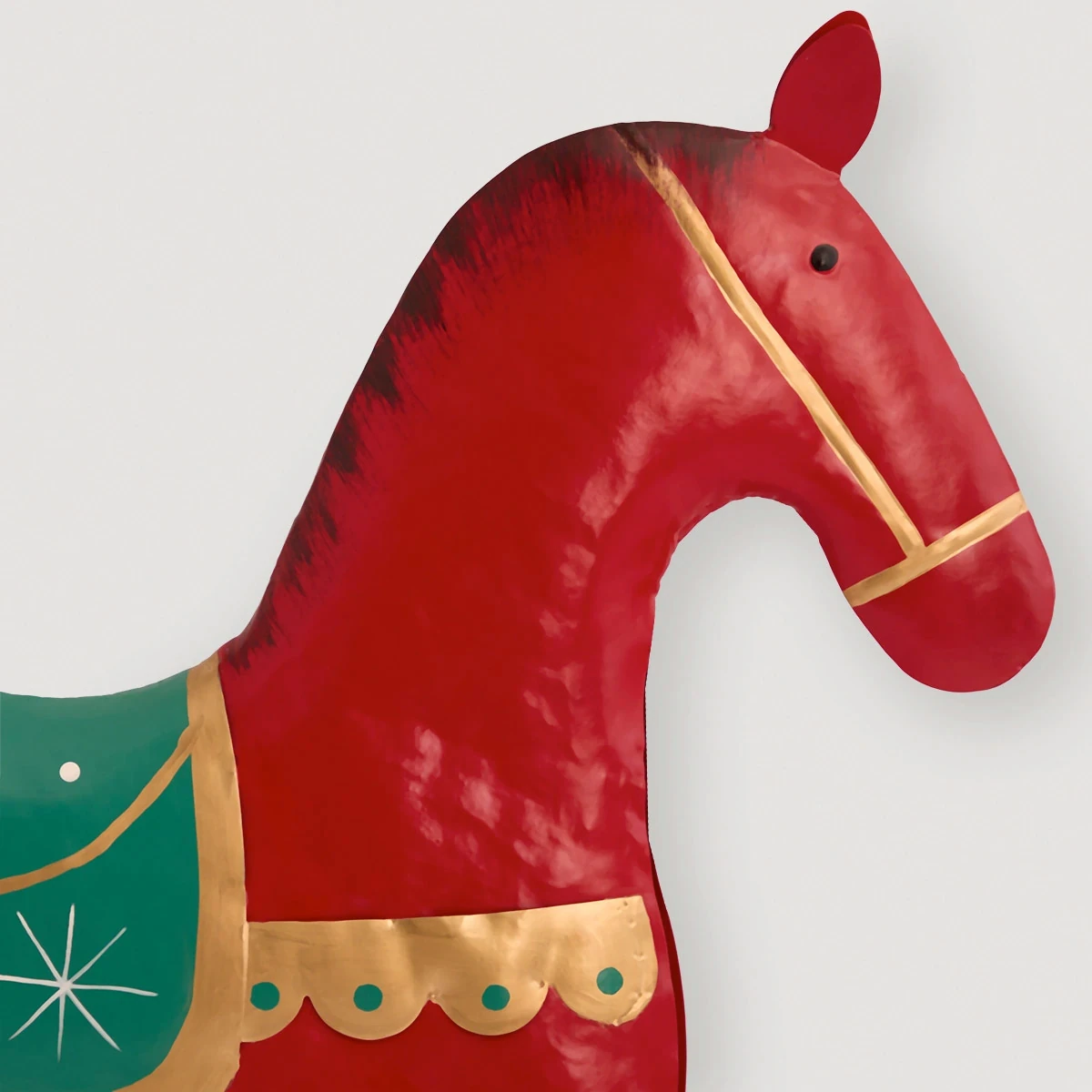 ADORNO NAVIDEÑO RIPLEY HOME CABALLO MECEDOR 75 CM - 3