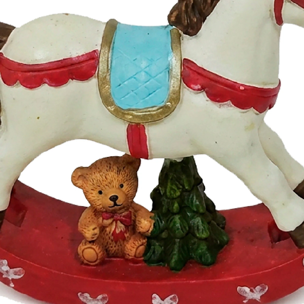 ADORNO NAVIDEÑO RIPLEY HOME CABALLO BALANCIN 24.5 CM - 2