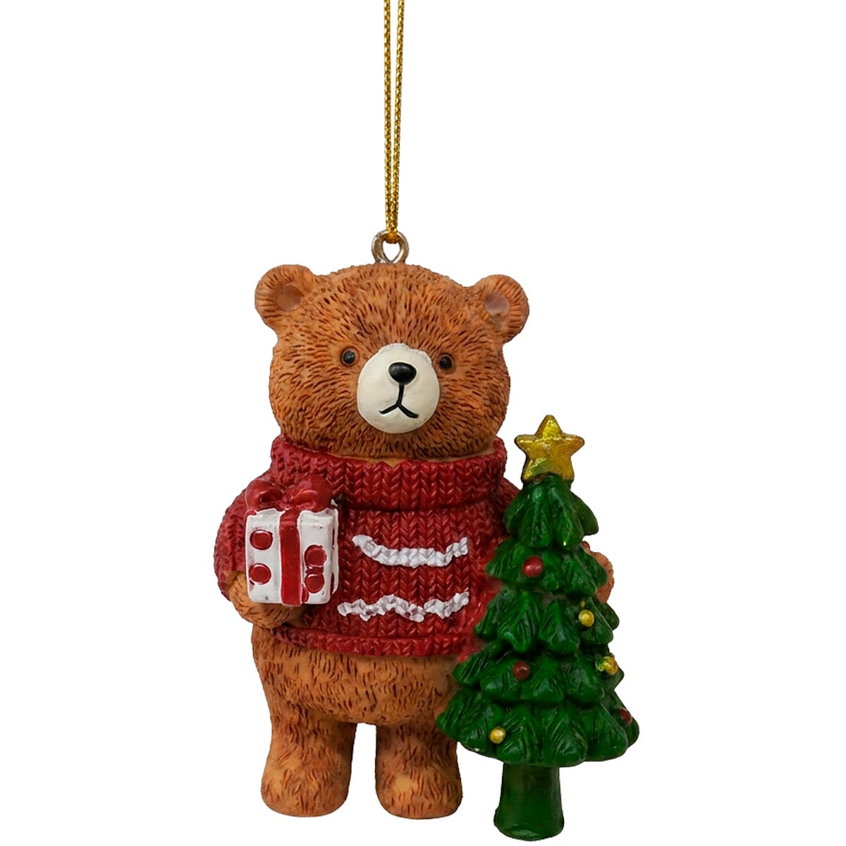 ADORNO NAVIDEÑO PARA ÁRBOL RIPLEY HOME OSO SWEATER 8 CM - 1