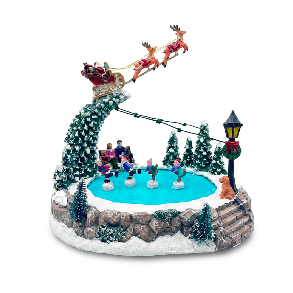 VILLA NAVIDEÑA RIPLEY HOME PISTA DE PATINAJE 25.8 CM - 1