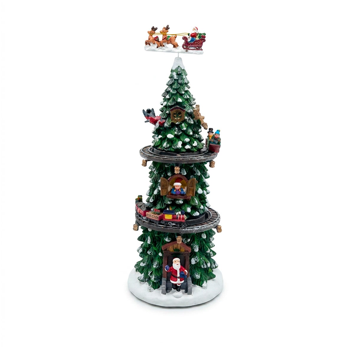 VILLA NAVIDEÑA RIPLEY HOME ÁRBOL CON TREN 37 CM - 1
