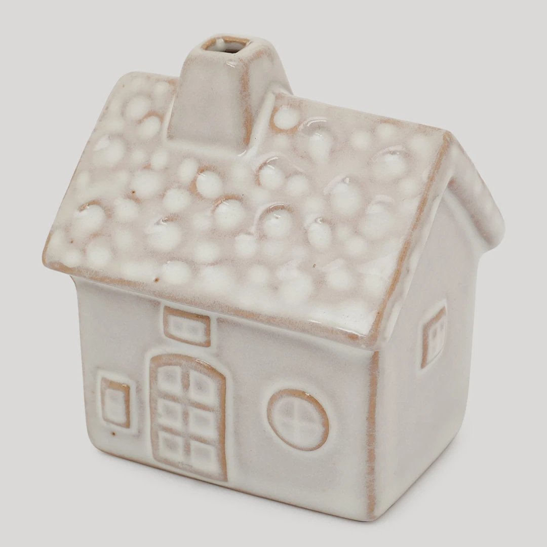 SETX3 ADORNOS NAVIDEÑOS PARA ÁRBOL MAISON LINETT CASAS 10 CM - 2