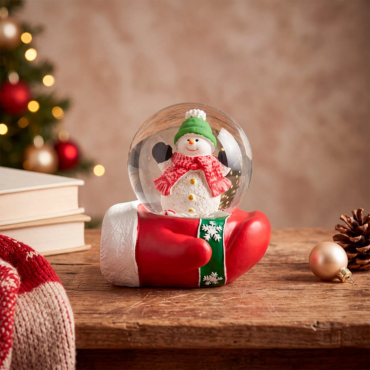 GLOBO DE AGUA RIPLEY HOME GUANTE SNOWMAN 15 CM - 1