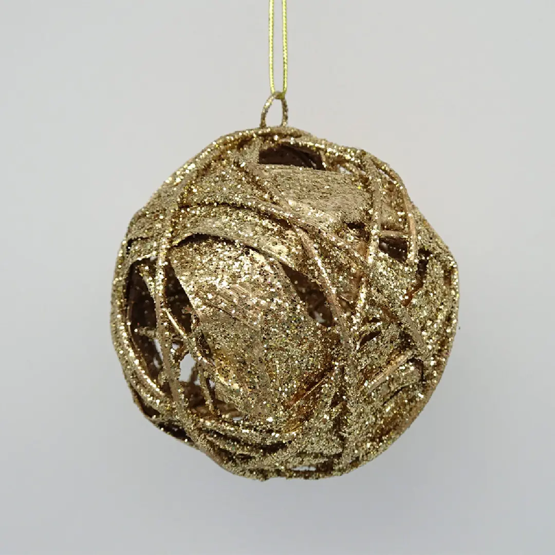 ADORNO NAVIDEÑO PARA ÁRBOL RIPLEY HOME ESFERA ESTAMBRE 9 CM - 1