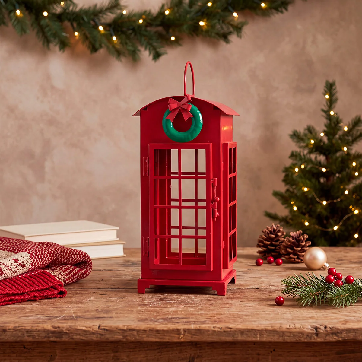 ADORNO NAVIDEÑO RIPLEY HOME TELÉFONO LONDON 26 CM - 1
