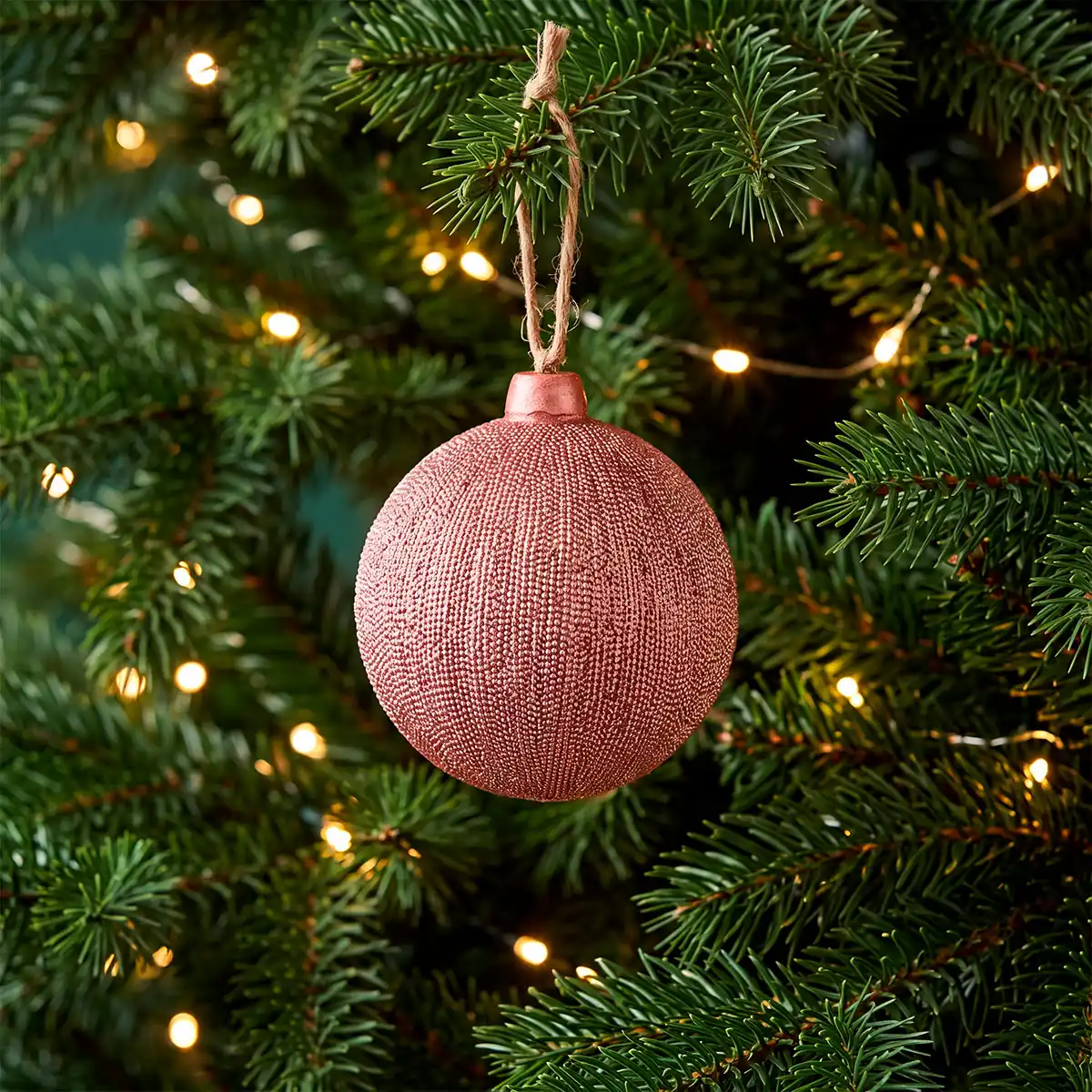 ADORNO NAVIDEÑO PARA ÁRBOL RIPLEY HOME ESFERA GLITTER 9 CM - 1