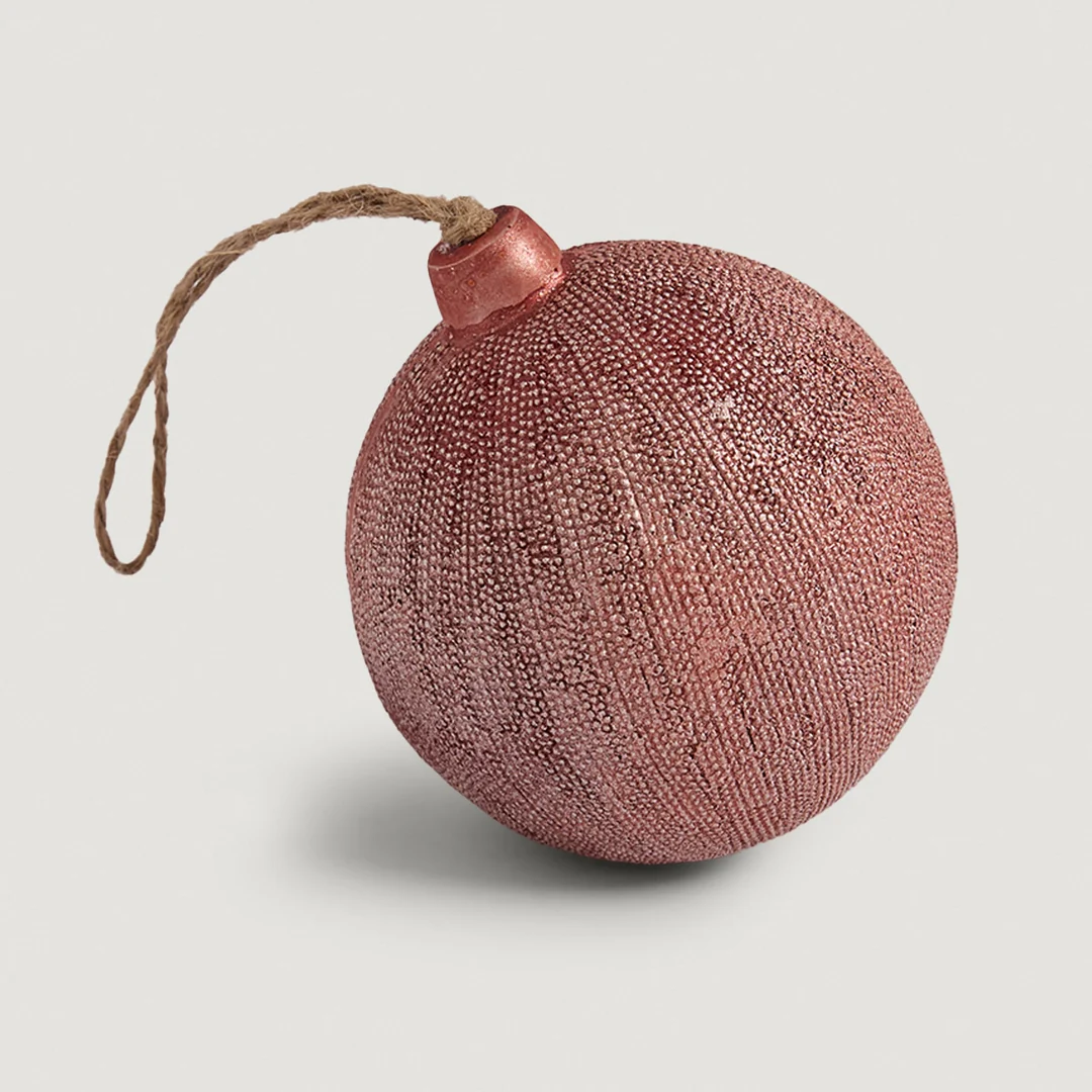 ADORNO NAVIDEÑO PARA ÁRBOL RIPLEY HOME ESFERA GLITTER 9 CM - 2