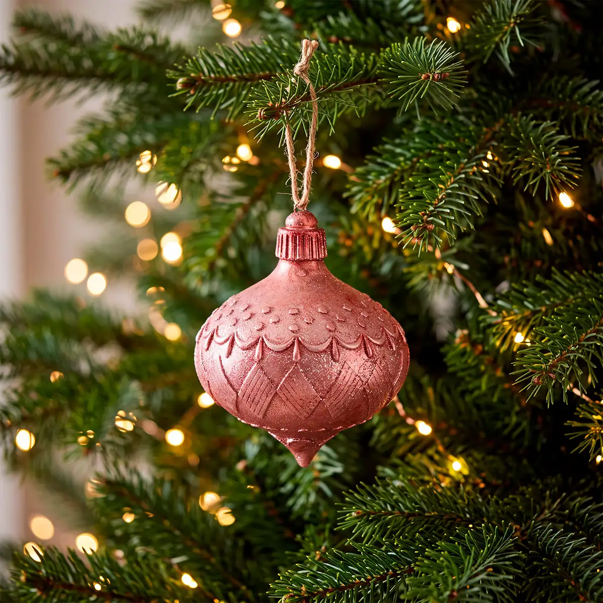 ADORNO NAVIDEÑO PARA ÁRBOL RIPLEY HOME CEBOLLA BRILLOS 12 CM - 1