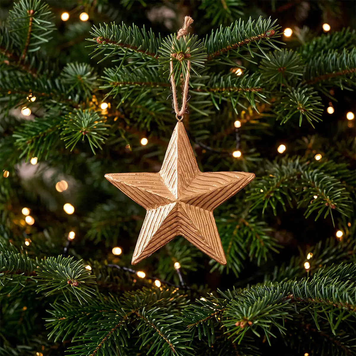 ADORNO NAVIDEÑO PARA ÁRBOL RIPLEY HOME ESTRELLA 11.2 CM - 1
