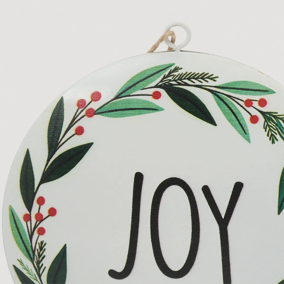 ADORNO NAVIDEÑO PARA ÁRBOL RIPLEY HOME ESFERA PLANA JOY 16 CM - 3