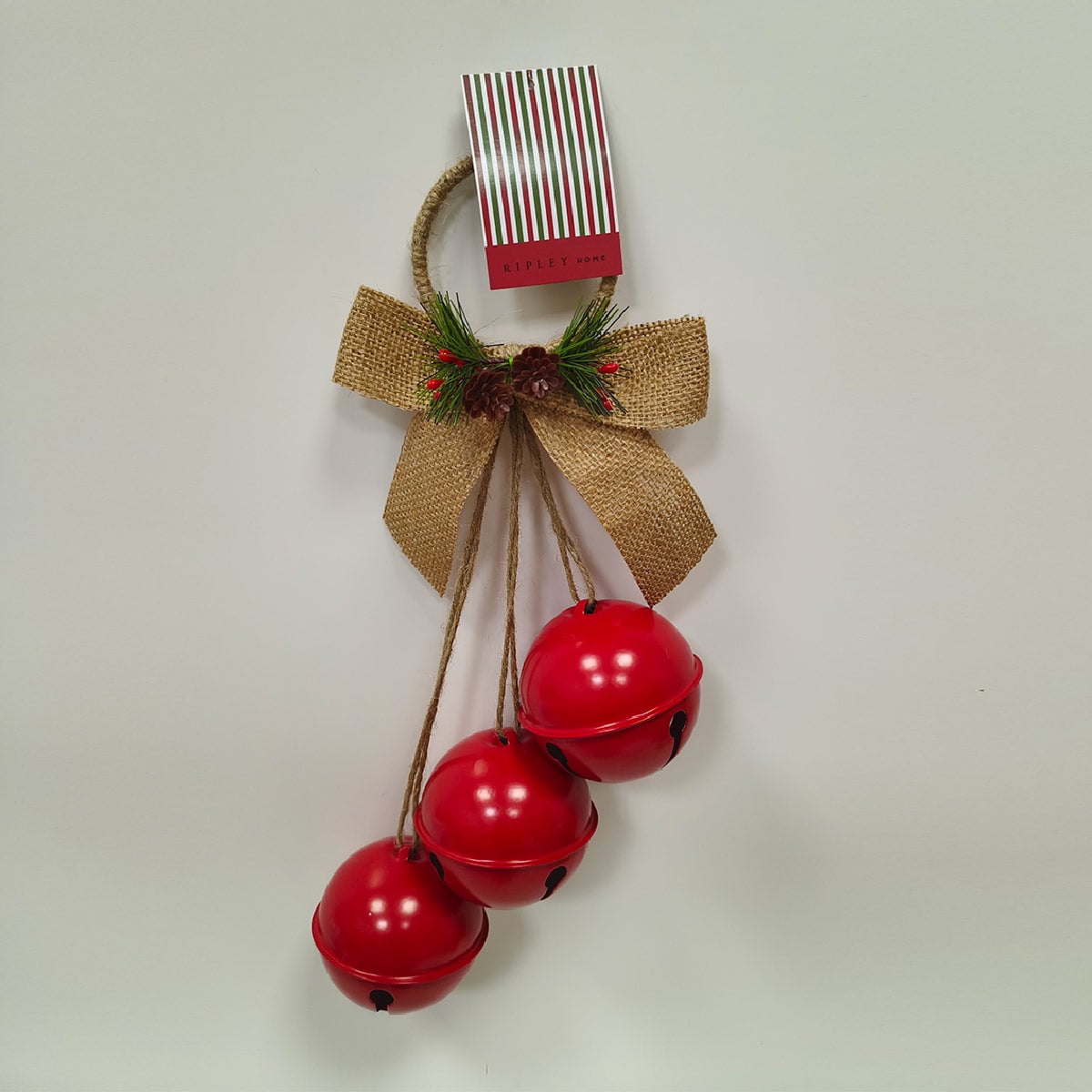 ADORNO NAVIDEÑO PARA ÁRBOL RIPLEY HOME 3 CASCABELES 38 CM - 1