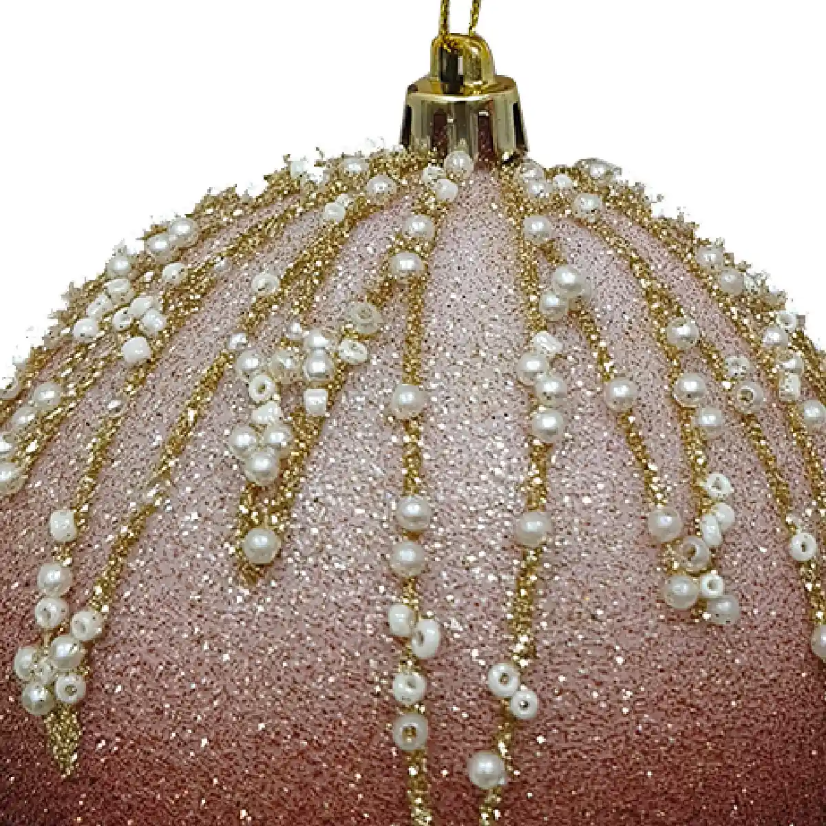 ADORNO NAVIDEÑO PARA ÁRBOL RIPLEY HOME ESFERA DEGRADÉ BRILLOS 10 CM - 2