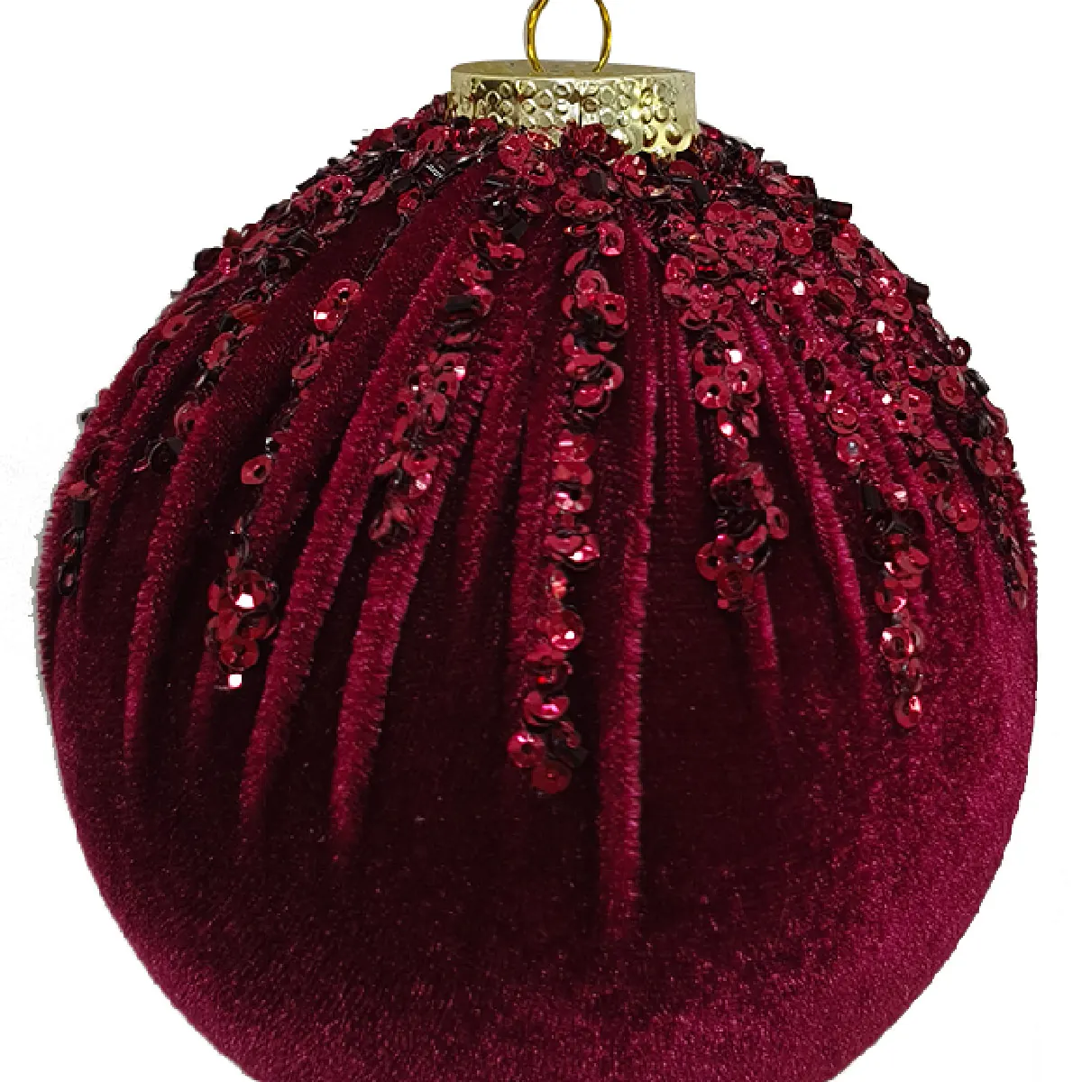 ADORNO NAVIDEÑO PARA ÁRBOL RIPLEY HOME ESFERA LINEAS BRILLO 10 CM - 2