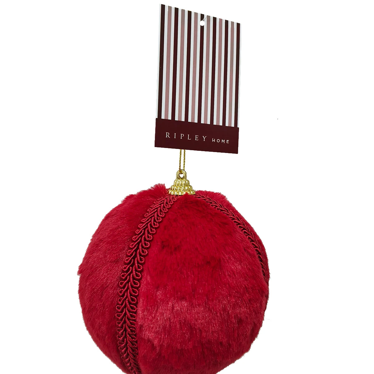 ADORNO NAVIDEÑO PARA ÁRBOL RIPLEY HOME ESFERA PELUDA 11 CM - 1