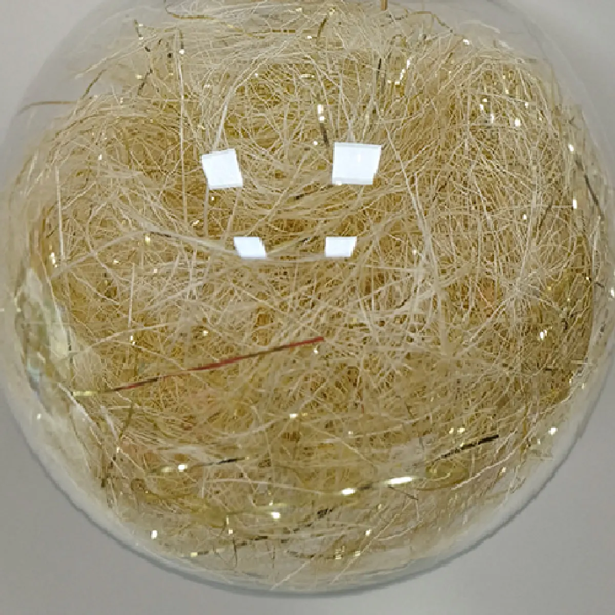 ADORNO NAVIDEÑO PARA ÁRBOL RIPLEY HOME ESFERA TRANSPARENTE ASERRÍN 15 CM - 2