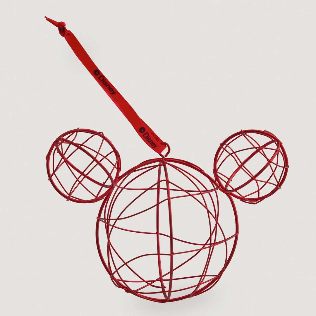 ADORNO NAVIDEÑO PARA ÁRBOL DISNEY CARA METAL 13.5 CM - 2