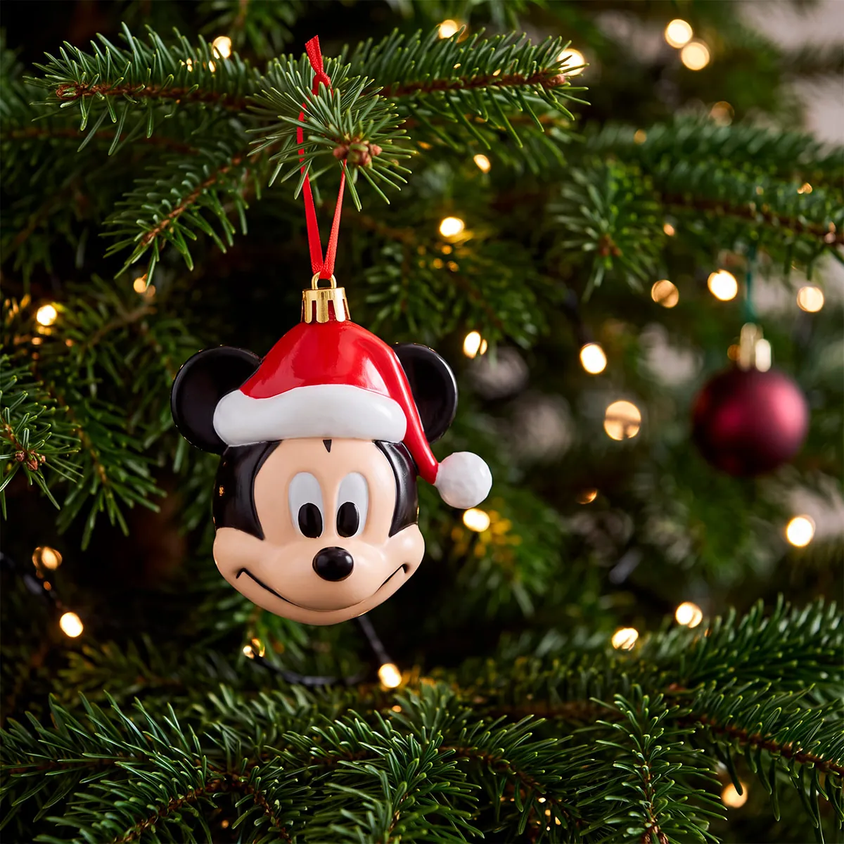 ADORNO NAVIDEÑO PARA ÁRBOL DISNEY CARA MICKEY 9 CM - 1
