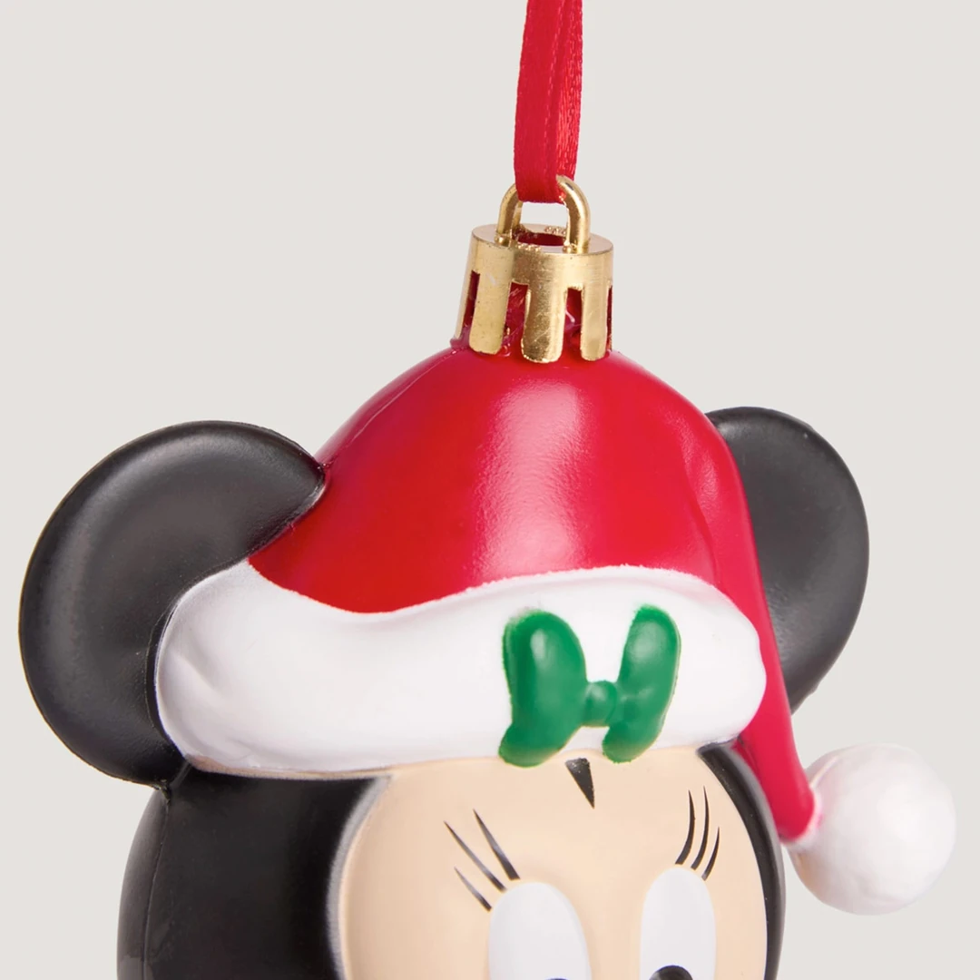 ADORNO NAVIDEÑO PARA ÁRBOL DISNEY CARA MINNIE 9 CM - 4