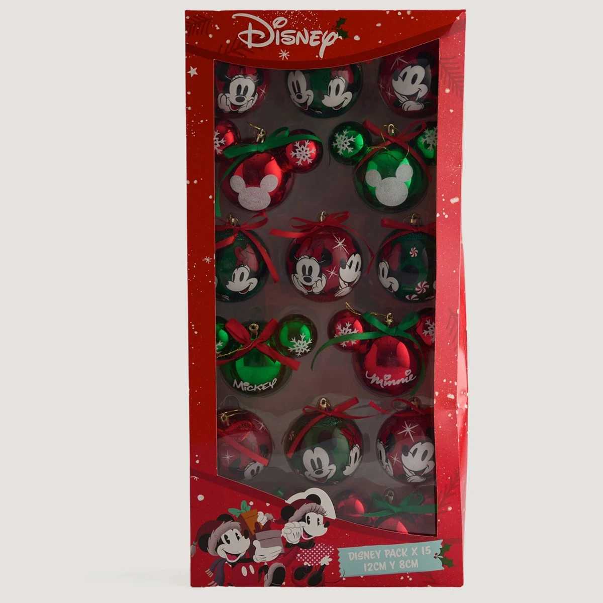 PACK X15 ADORNOS PARA ÁRBOL DISNEY 12/8 CM - 9