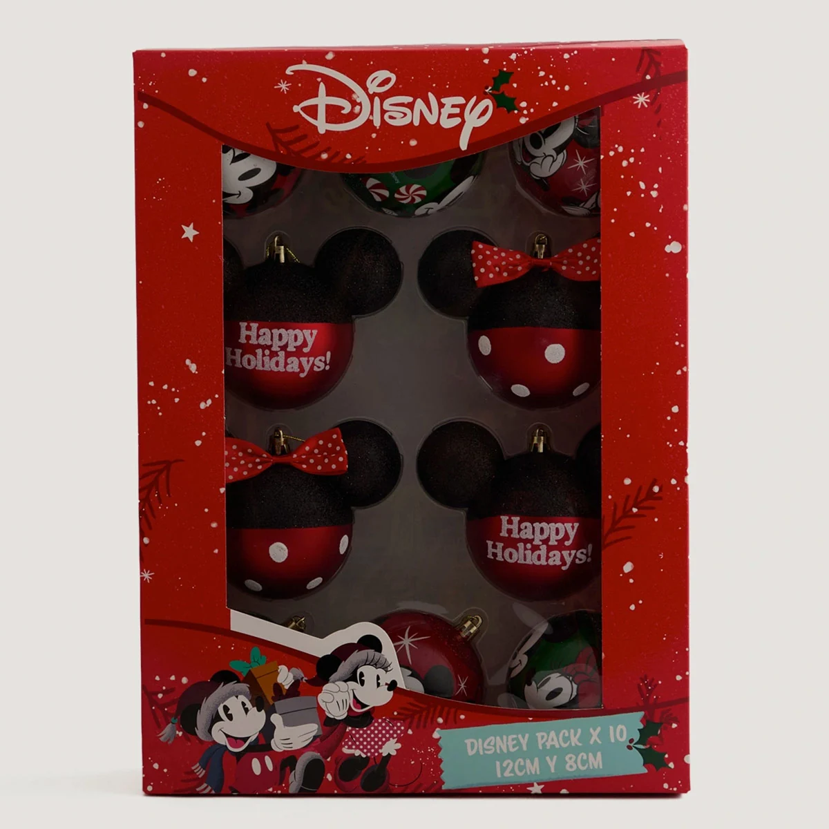PACK X10 ADORNOS PARA ÁRBOL DISNEY 12/8 CM - 6