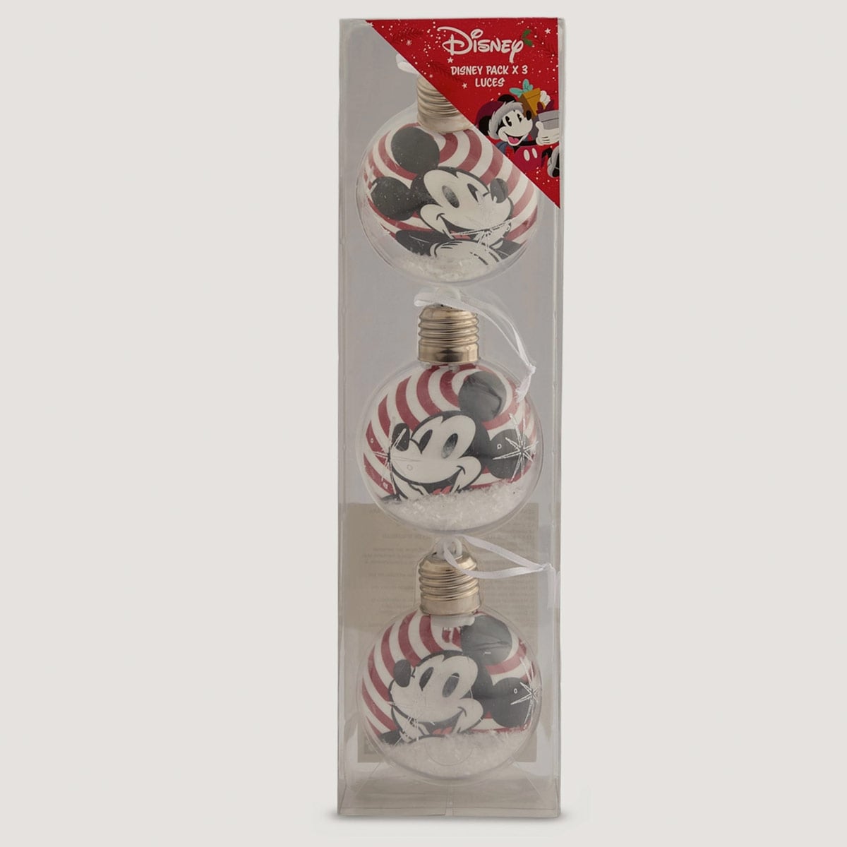 PACK X3 ADORNOS PARA ÁRBOL DISNEY LUCES 11 CM - 3