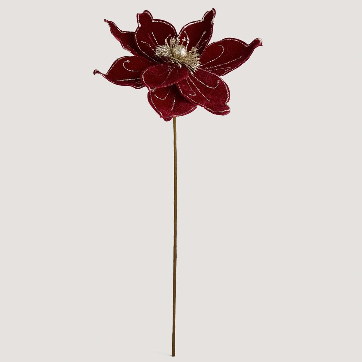 FLOR NAVIDEÑA RIPLEY HOME BORGOÑA 60 CM - 2