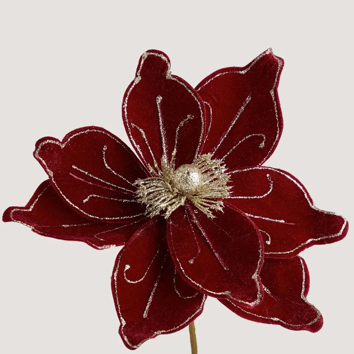 FLOR NAVIDEÑA RIPLEY HOME BORGOÑA 60 CM - 3