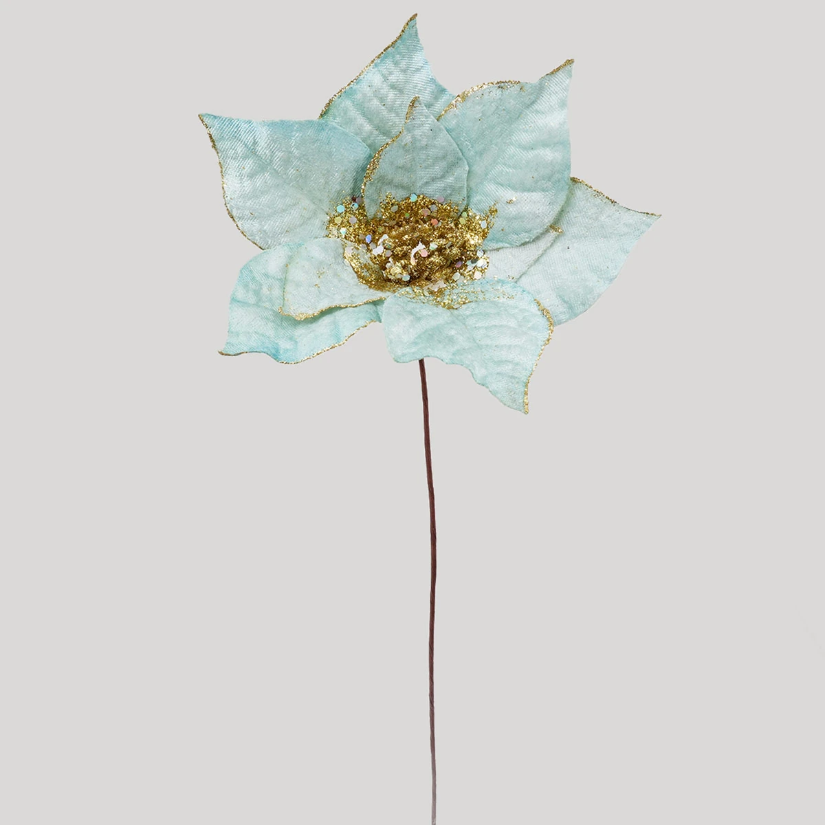 FLOR NAVIDEÑA RIPLEY HOME AQUA 60 CM - 1