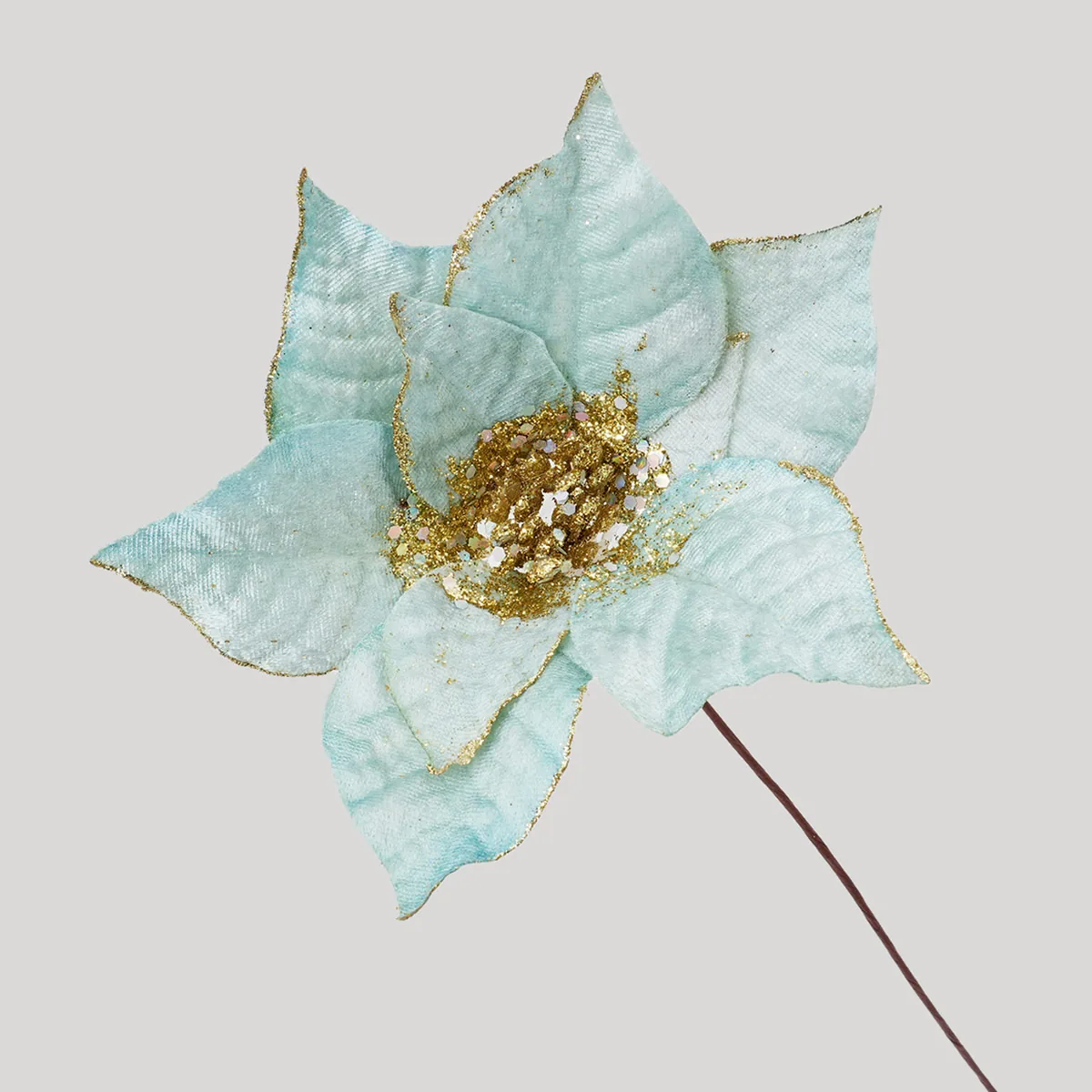 FLOR NAVIDEÑA RIPLEY HOME AQUA 60 CM - 2
