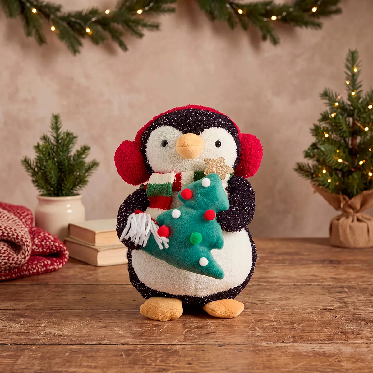 MUÑECO NAVIDEÑO RIPLEY HOME PINGÜINO 27 CM - 1