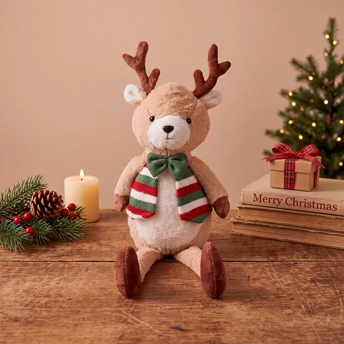 MUÑECO NAVIDEÑO RIPLEY HOME RENO SENTADO 59 CM - 1