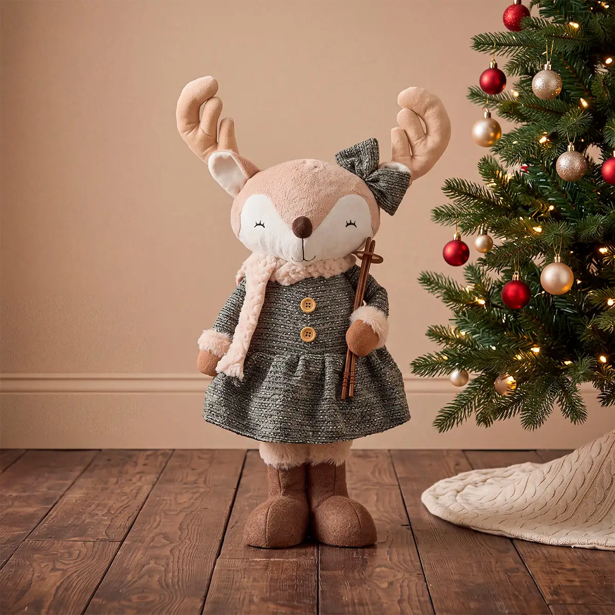MUÑECO NAVIDEÑO RIPLEY HOME RENO SKI 60 CM - 1