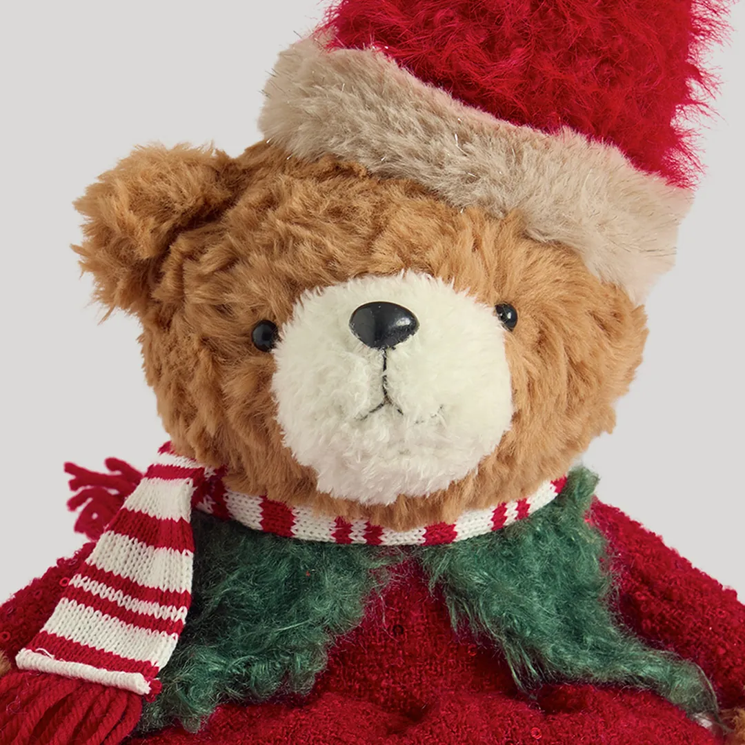 ADORNO NAVIDEÑO PARA ÁRBOL RIPLEY HOME OSITA RED DRESS 53 CM - 3