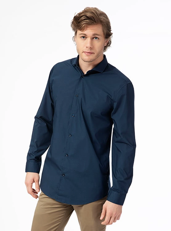 CAMISA MANGA LARGA ALGODÓN HOMBRE MARQUIS - 1