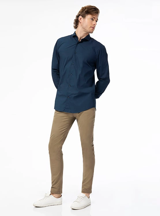 CAMISA MANGA LARGA ALGODÓN HOMBRE MARQUIS - 5
