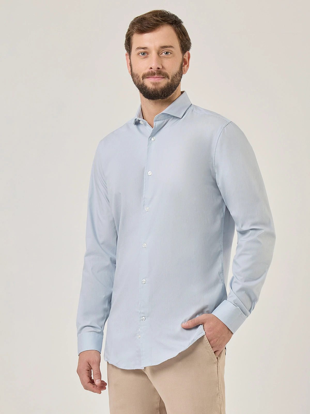 CAMISA MANGA LARGA ALGODÓN HOMBRE MARQUIS - 3
