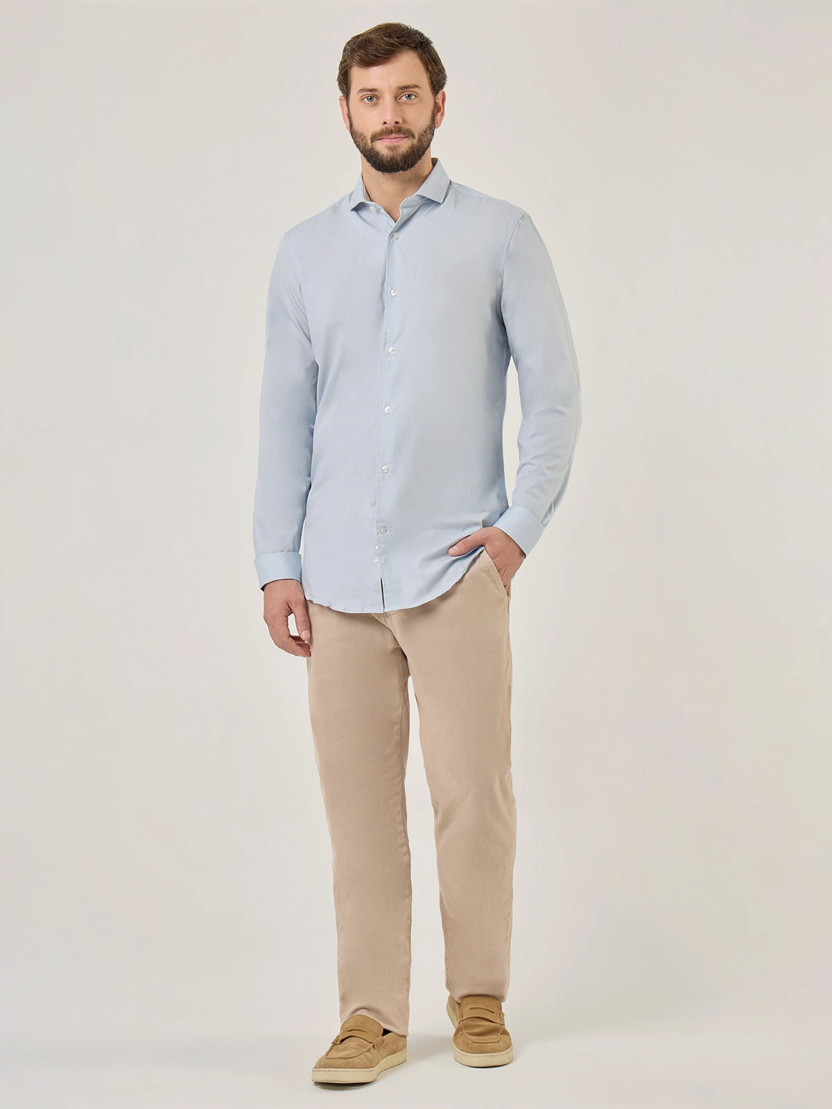 CAMISA MANGA LARGA ALGODÓN HOMBRE MARQUIS - 5
