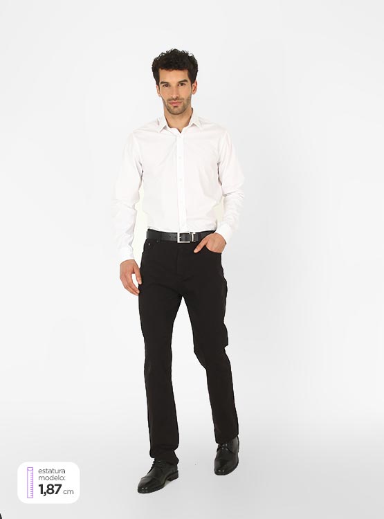 CAMISA MANGA LARGA ALGODÓN HOMBRE CACHAREL - 1