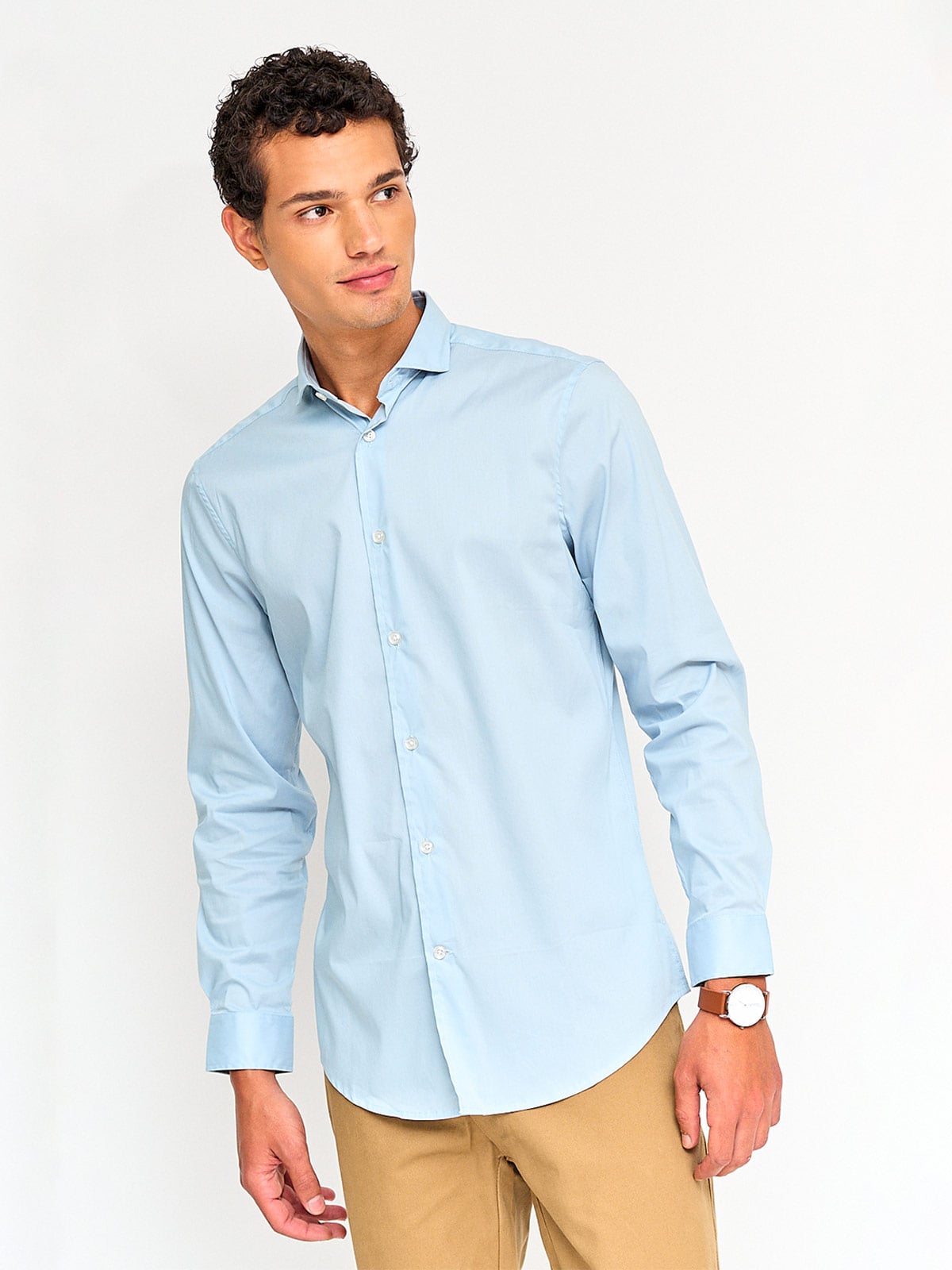 CAMISA MANGA LARGA ALGODÓN HOMBRE MARQUIS - 1